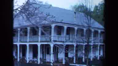 Maine USA (1971): Outside Facade Of House And Two Horses