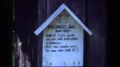Maine USA (1971): Polcano's Jail Build 1820 Sign On A Small Wooden Shack