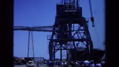 Maine USA (1971): Giant Building That Looks Like A Crane Of Some Sort With People
