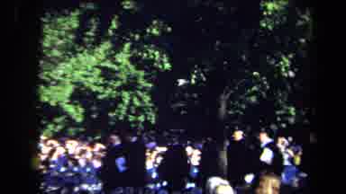 Sacramento California USA (1971): Outside Sunny Day Graduation Procession School