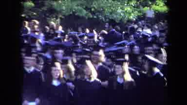 Sacramento California USA (1971): Joyful Class Graduating Together And Posing For