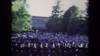 Sacramento California USA (1971): People Standing Around Listening To A Speech By