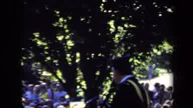 Sacramento California USA (1971): Graduation Speaker On A Sunny Day