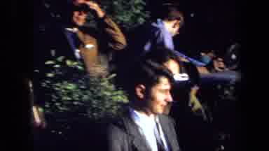 Sacramento California USA (1971): Well-Dressed People At Park Looking Around And