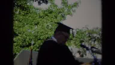 Sacramento California USA (1971): Giving The Graduation Day Speech Encouraging The