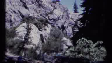 SCAPEGOAT WILDERNESS MONTANA USA .MP-1973: Five Backpacking Hikers Hiking