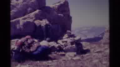 MINARET WILDERNESS CALIFORNIA USA .M-1975: Rocky Cliffs Jutting Out Of Mountains