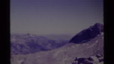 MINARET WILDERNESS CALIFORNIA USA .M-1975: Group Backpacking Hikers Trailing
