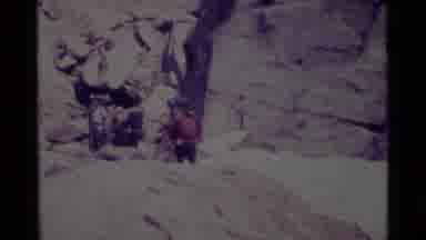 MINARET WILDERNESS CALIFORNIA USA .M-1975: Hiking Group With Hiking Packs