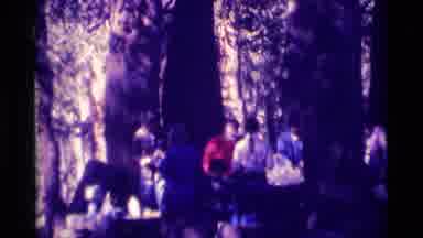 MINARET WILDERNESS CALIFORNIA USA .M-1975: Group Of People In The Woods