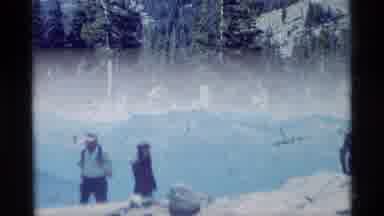 MINARET WILDERNESS CALIFORNIA USA .M-1975: Hiking With Others Through The Forest