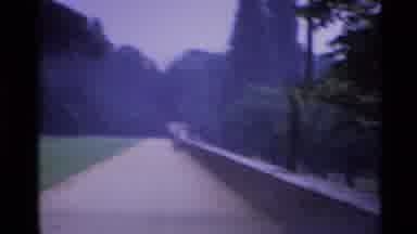London England (1969): People Walking Through A National State Park On A Cloudy