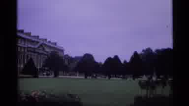 London England (1969): Trees And Field In Front Of Castle