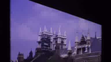 London England (1969): Multiple Very Old Historical Building With Pointed Roofs On