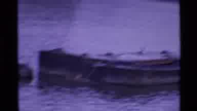 London England (1969): Many Tub Goats In Harbor Of Large City Near A Bridge With A