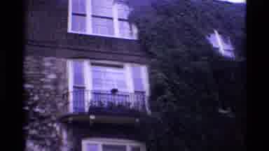 London England (1969): Windows Balconies Flowers Vines And Stones Of Old Castle
