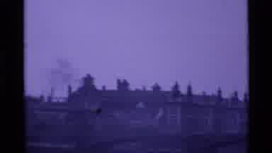 London England (1969): Viewing The City And The Boats On The River Going Under The