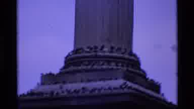 London England (1969): Pillar Birds Art Venus Sculpture Concrete Granite Detail