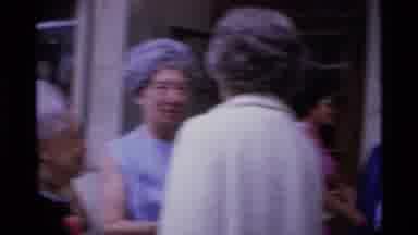 London England (1969): Men And Women Meeting And Showing A Jovial Mood Together