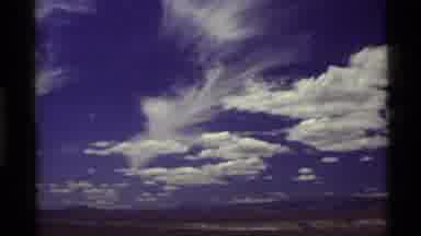 Holland Lake Montana USA (1972): Beautiful Blue Sky With White Clouds Stretching