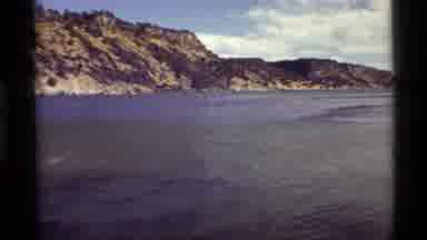 Holland Lake Montana USA (1972): Water Rolling Over Rocks And Running Into A Lake