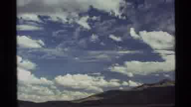Holland Lake Montana USA (1972): Beautiful Cloud Formation Over Majestic Mountain