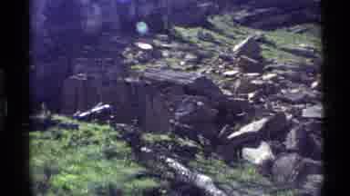 Holland Lake Montana USA (1972): Future Site Of Rock Hillside Break Down