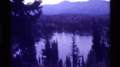 Holland Lake Montana USA (1972): Scenic Crystal Clear Lake Surrounded By Several