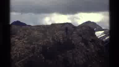 Holland Lake Montana USA (1972): Seaside Hike Up A Cliff Next To The Sandy Beach