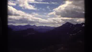 Holland Lake Montana USA (1972): People Working With Lumber And View Of Mountains