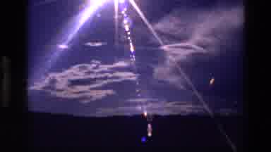 Idaho USA (1972): Film Of Sunshine Many White Clouds Colorful Lens Flares Sky