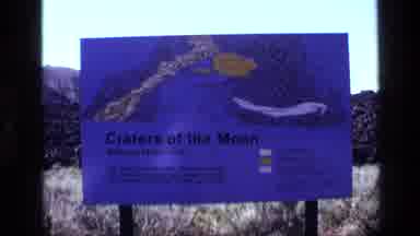 Idaho USA (1972): A Colorful Purple Sign Advertising The Unique Rock Statue Rock