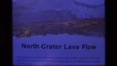 Idaho USA (1972): Camera Looks At Distant Crater With The Text North Crater Lava