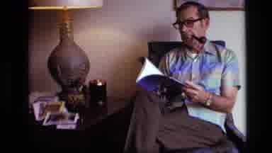 SCAPEGOAT WILDERNESS MONTANA USA .MP-1973: An Old Man Reading A Magazine In His