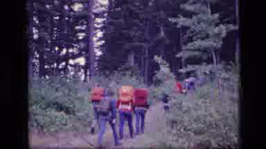 SCAPEGOAT WILDERNESS MONTANA USA .MP-1973: Hiking With Friends