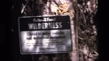 SCAPEGOAT WILDERNESS MONTANA USA .MP-1973: National Forest Warning Signs On
