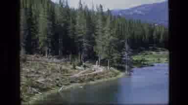 SCAPEGOAT WILDERNESS MONTANA USA .MP-1973: Man Walking On A Nice Long Trail Near