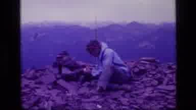 SCAPEGOAT WILDERNESS MONTANA USA .MP-1973: Man On Mountain