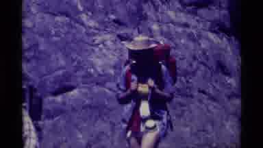Agate Springs Montana USA (1975): Three People Summer Hiking Through Mountain