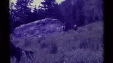 Agate Springs Montana USA (1975): Persons Are Riding On The Horse