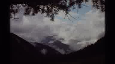 Agate Springs Montana USA (1975): Water Stream And Mountain View