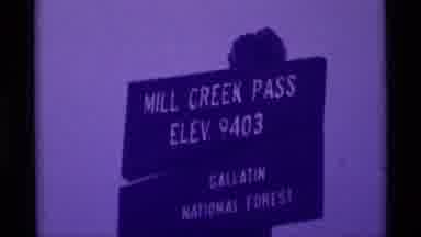Agate Springs Montana USA (1975): Old Video Of Mill Creek Pass National Forest