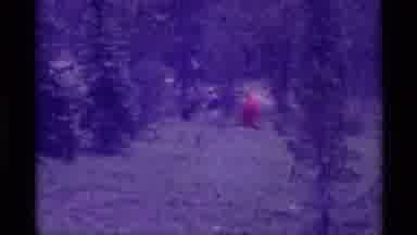 Agate Springs Montana USA (1975): Hikers Walking Through An Open Meadow In A High