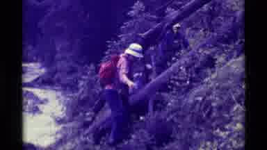 Agate Springs Montana USA (1975): Older Couple Navigating Difficult Hillside To