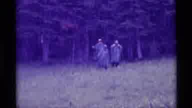 Agate Springs Montana USA (1975): There Are Four People With Black Coats On