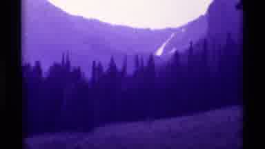Agate Springs Montana USA (1975): Hikers Wearing Parkas Walking Through Hiking