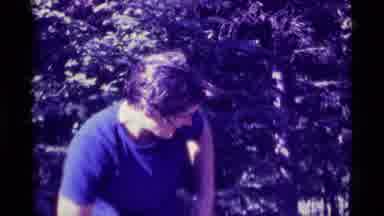 Agate Springs Montana USA (1975): A Group Of Campers Getting Ready For An
