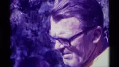 Agate Springs Montana USA (1975): Zooming In On A Man's Face With Glasses Who's