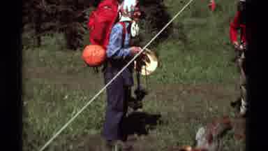 Agate Springs Montana USA (1975): A Group Of Hikers Getting Ready To Go Hiking
