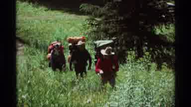 Agate Springs Montana USA (1975): Friends Hike Through Luscious Green Landscape